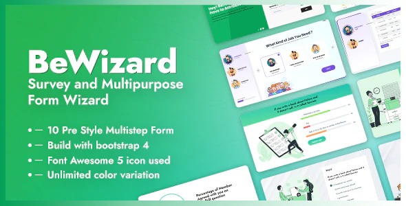BeWizard - Survey Poll Quiz & Application Multistep Form