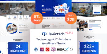 Braintech - Technology & IT Solutions WordPress Theme