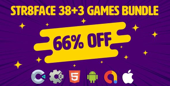 Bundle 38 + 3 Games - HTML5 - Construct 3 - C3P