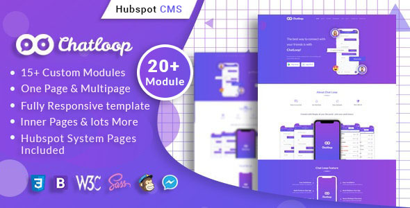 Chatloop - App , Software & IT Solutions HubSpot Theme