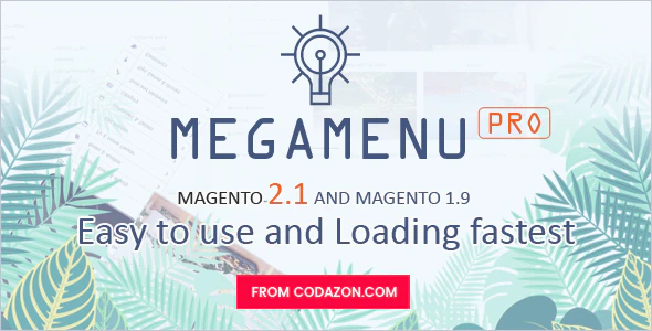 Codazon MEGA MENU Pro - Drag & Drop - For Magento 1 & Magento 2.x - All in one