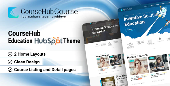 CourseHub - Education HubSpot Theme