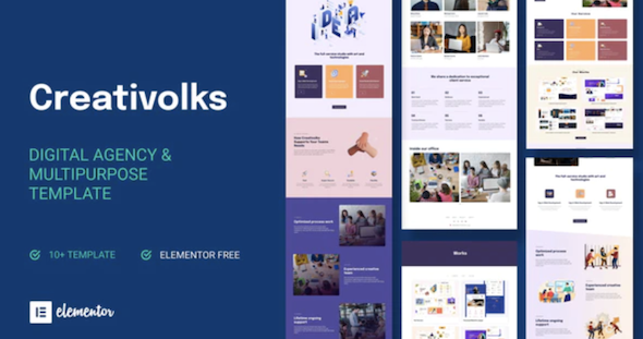 Creativolks - Creative & Business Agency Elementor Template Kit