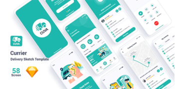 Cuva - Currier Delivery Sketch Template