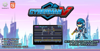 Cyberman V - Construct 2 Html5 Game