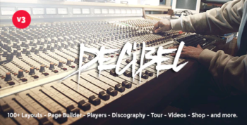 Decibel - Professional Music WordPress Theme