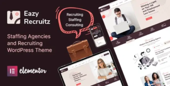 Eazy Recruitz - Staffing Agencies WordPress Theme