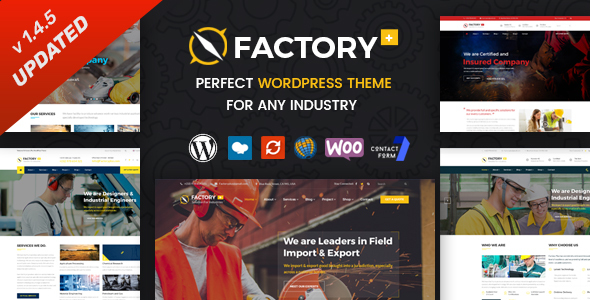 Factory Plus - Industry and Construction WordPress Theme
