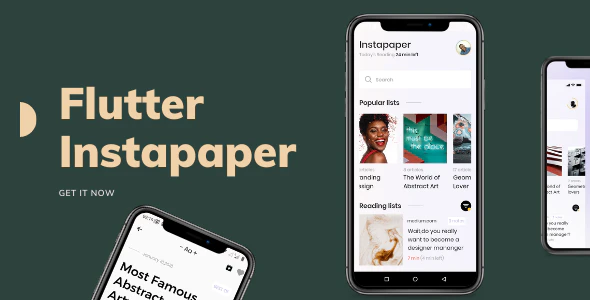 Flutter Instapaper redesign