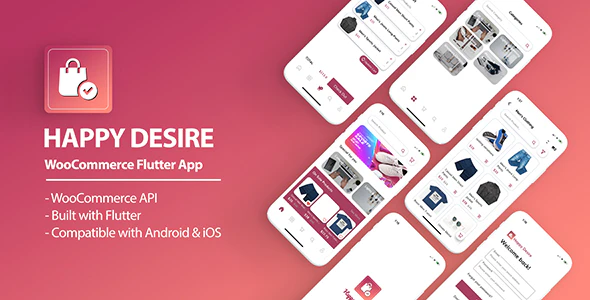 Happy Desire - Flutter WooCommerce App