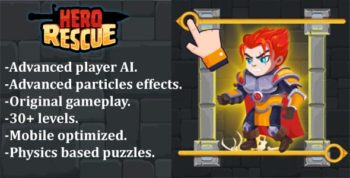 Hero Rescue - Construct 2 + Construct 3 + HTML5 (CAPX+C3P+HTML5)