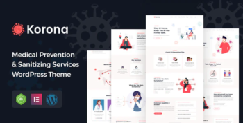 Korona - Medical Prevention & Sanitizing Services WordPress Theme