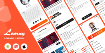 Learny - E-Learning app template - Course selling app with admin panel (Android/Laravel)