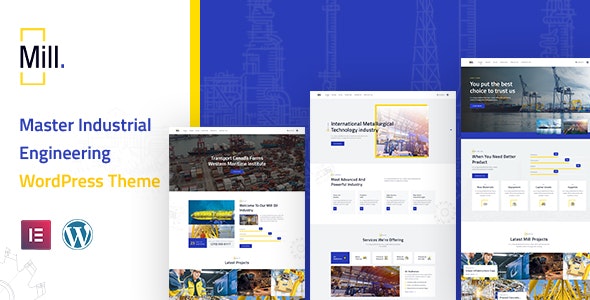 Mill - Industry Engineering Factory WordPress Theme