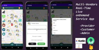 On Demand Service Ready To Go - Multi Vendors RealTime Live