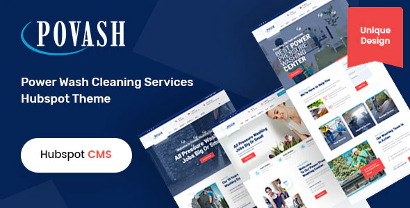 Povash - Power Wash HubSpot Theme