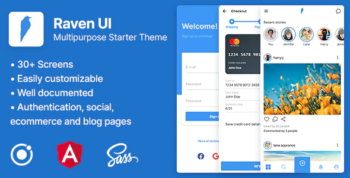 Raven UI - Multipurpose Ionic 5 & Angular Starter Theme