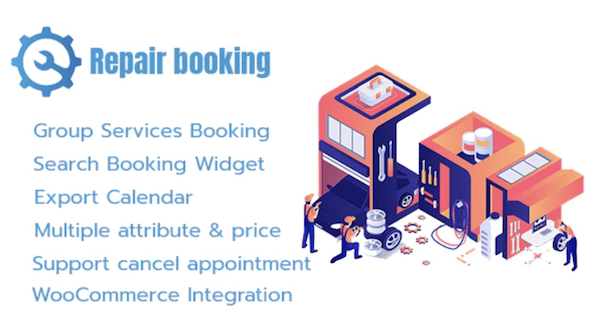 Repair Booking - WordPress booking system for repair service industries