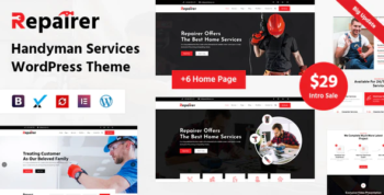 Repairer - Handyman Services WordPress Theme