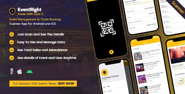 Scanner App - Ticket Sales and Event Booking Management System