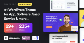 ShadePro - Startup & SaaS WordPress Theme