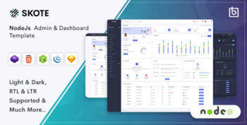 Skote - Node.js Admin & Dashboard Template