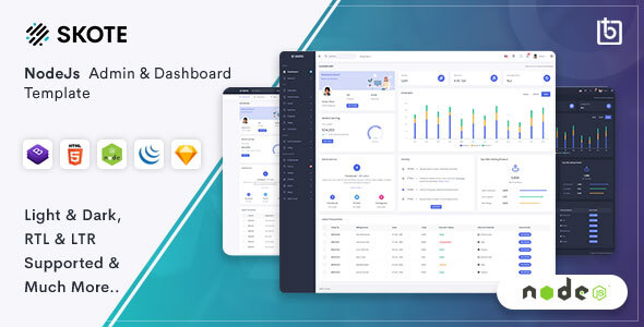 Skote - Node.js Admin & Dashboard Template