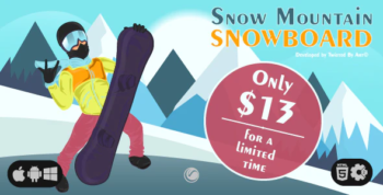 Snow Mountain Snowboard - HTML5 • Construct Game