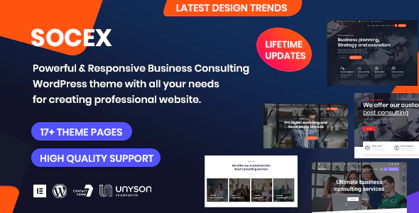 Socex - Consulting & Business WordPress theme