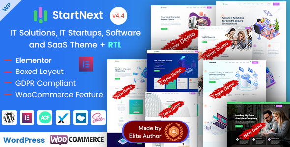 StartNext - IT & Business Startups WordPress Theme