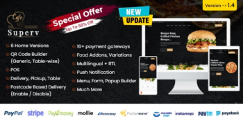 Superv - Restaurant Website Management with QR Code Menu & Food Order