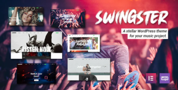 Swingster - Elementor Music WordPress Theme