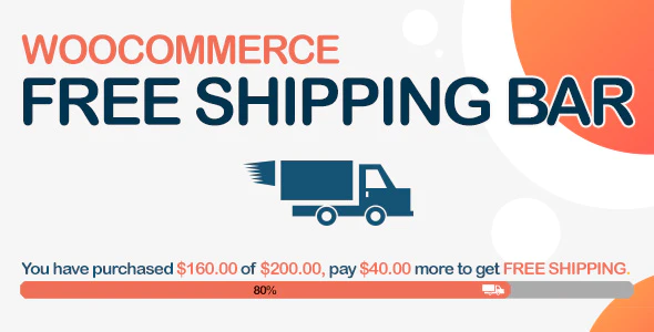 WooCommerce Free Shipping Bar - Increase Average Order Value