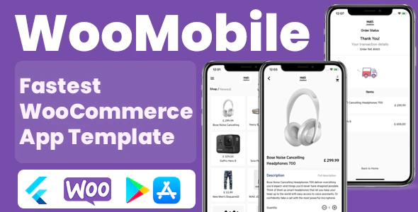 WooMobile - Flutter WooCommerce App Template for IOS and Android