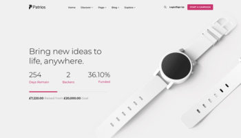 Patrios WordPress Crowdfunding Theme to Create a Fundraising Site - Themeum