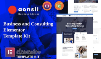 Aonsil - Business & Consulting Elementor Template Kit