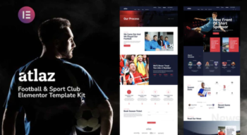 Atlaz - Football & Sports Club Elementor Template Kit