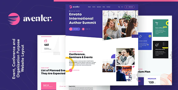 Aventer - Conferences & Events WordPress Theme