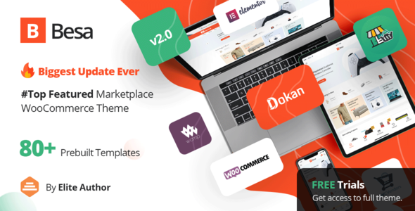 Besa - Elementor Marketplace WooCommerce Theme 2.0.0