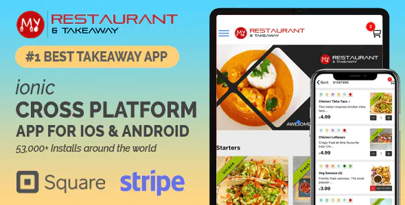 Best Takeaway Restaurant Online Food Ordering Delivery System - iOs Android Kitchen Onwer Web Admin