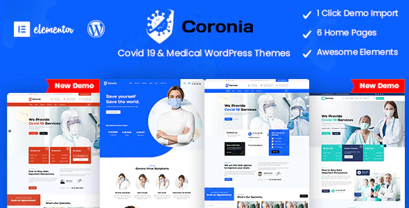 Coronia - Covid 19 & Medical WordPress Themes