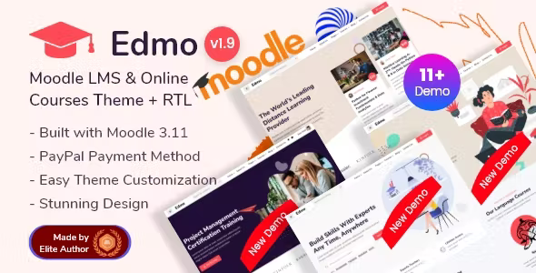 Edmo - Moodle 4+ Education LMS & Online Courses Theme