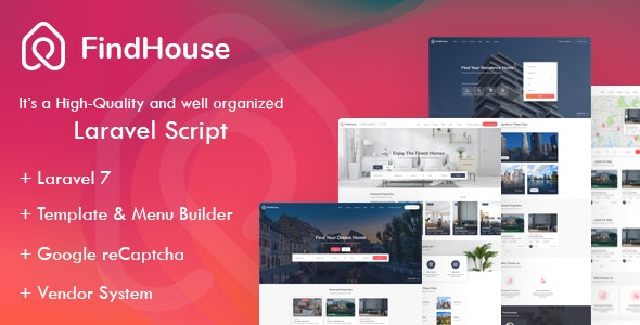 Findhouse - Real Estate Laravel Script