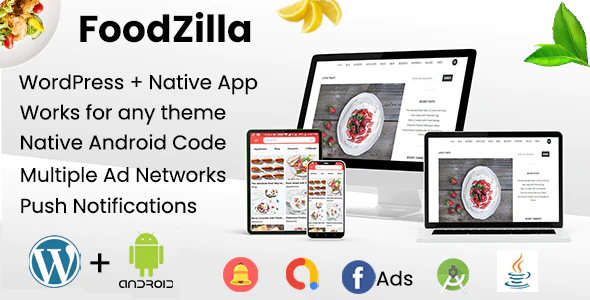 FoodZilla - Wordpress+Android App - Recipes App with Wordpress backend