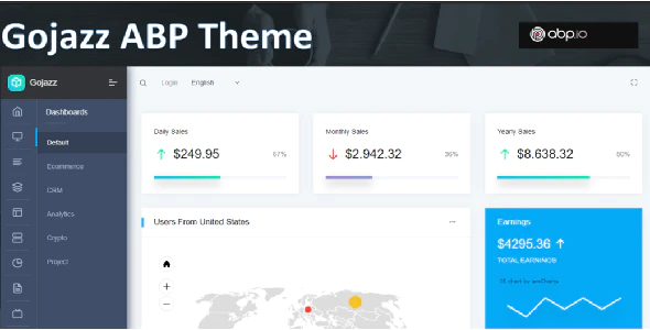 GOJAZZ - ABP Framework Theme in ASP.NET Core 5.x.x Razor Pages