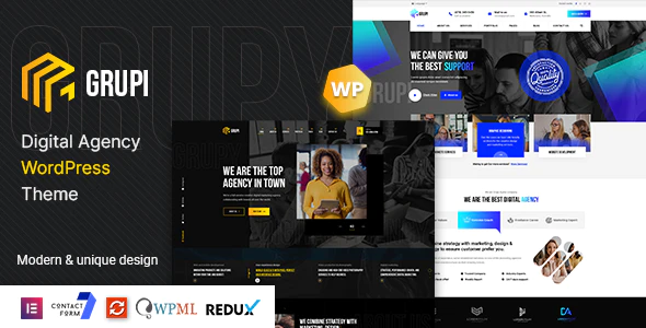 Grupi - Digital Agency WordPress Theme