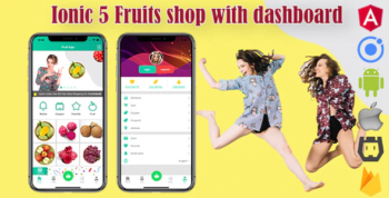 Ionic 5 Fruits Commerce Shop App V2 with Firebase/Admin Backend