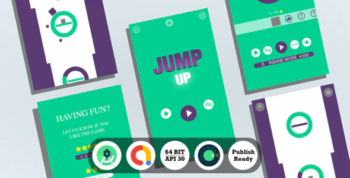 Jump Up : (Android Studio+Facebook Ads+Reward Video+Inapp+Leaderboard+ready to publish)