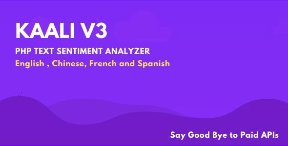 Kaali V3 - PHP Text Sentiment Analysis Utility