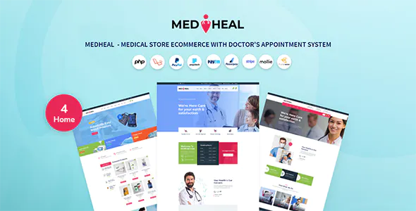 Medheal - Medical store eCommerce with doctor appointment system